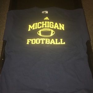 Adidas University of Michigan football T-shirt